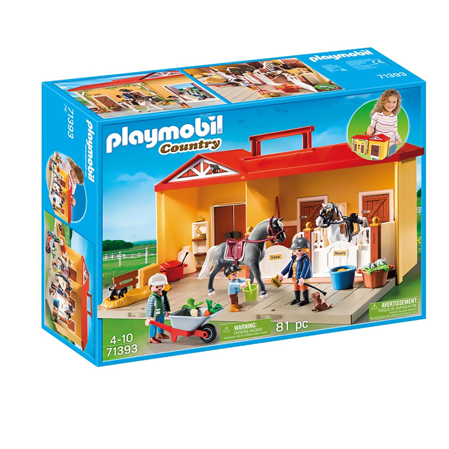 Amazon.com: PLAYMOBIL Country Portable Handling : Toys & Games